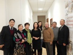 На фото слева С.З.Занаев и Е.М.Скаткина с другими участниками мероприятия.