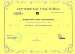 Сертификат участника