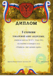 Диплом 1 степени